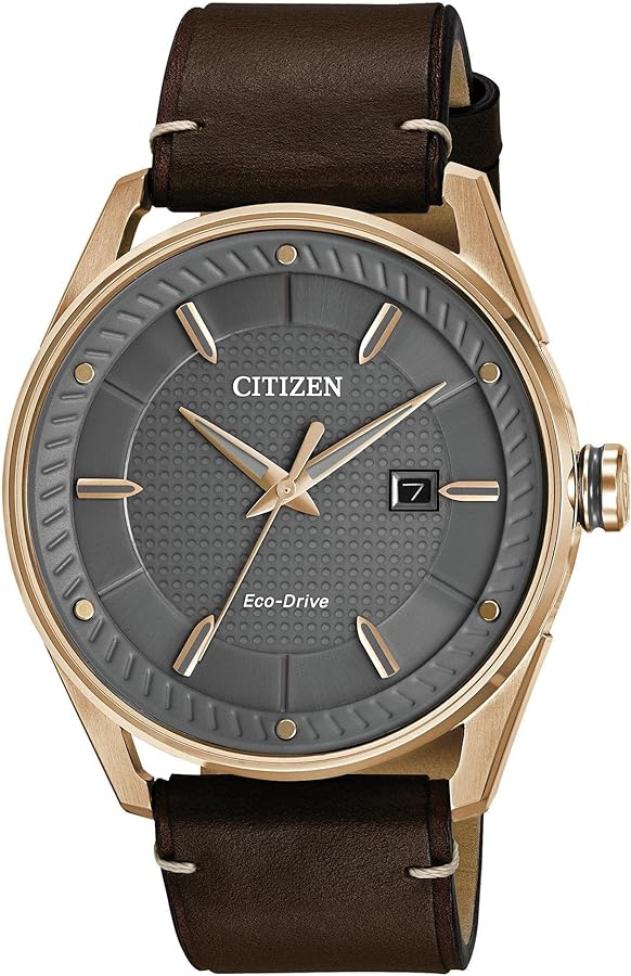 Citizen Men's Sport Casual 3-Hand Eco-Drive Watch, Date, Patterned Dial