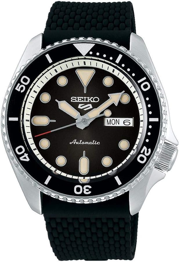 Seiko Men's Analogue Automatic Watch with Silicone Strap SRPD73K2