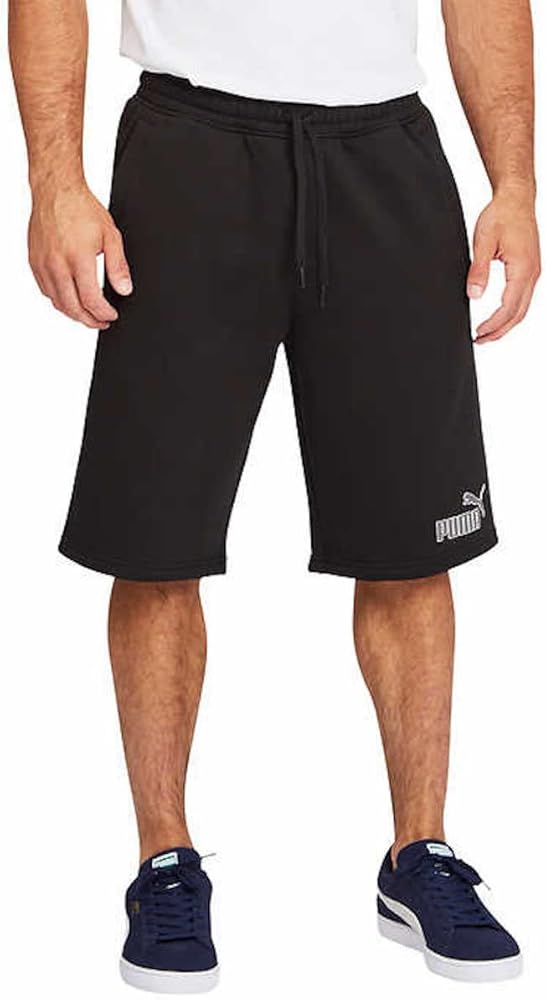 PUMA Men's Elastic Drawstring Waistband Fleece Short