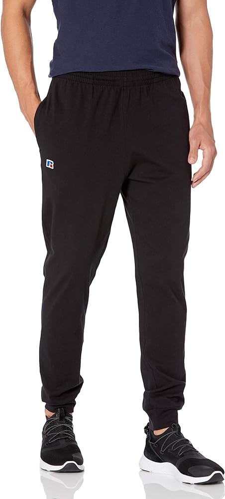 Russell Athletic Men's Jersey Cotton Joggers with Pockets