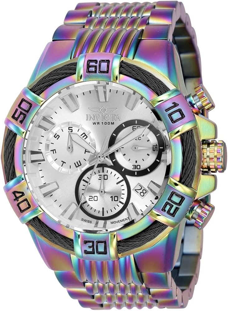 Invicta Men's 43636 Bolt Quartz Multifunction Silver Dial Watch