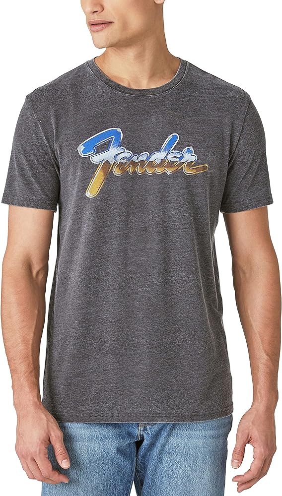 Lucky Brand Mens Chrome Fender Short Sleeve Graphic Tshirt