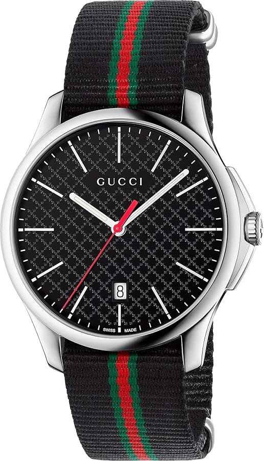 Gucci G-Timeless Analog Display Swiss Quartz Black Men's Watch(Model:YA126321)