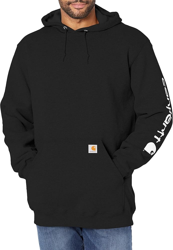 Carhartt Men's Loose Fit Midweight Logo Sleeve Graphic Sweatshirt