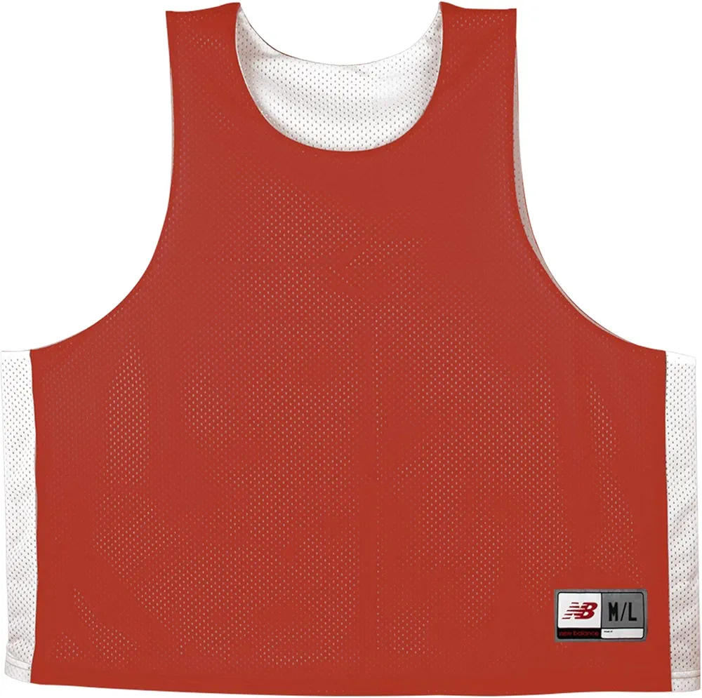 New Balance mens Elite Pinnie Adult , Orange/white