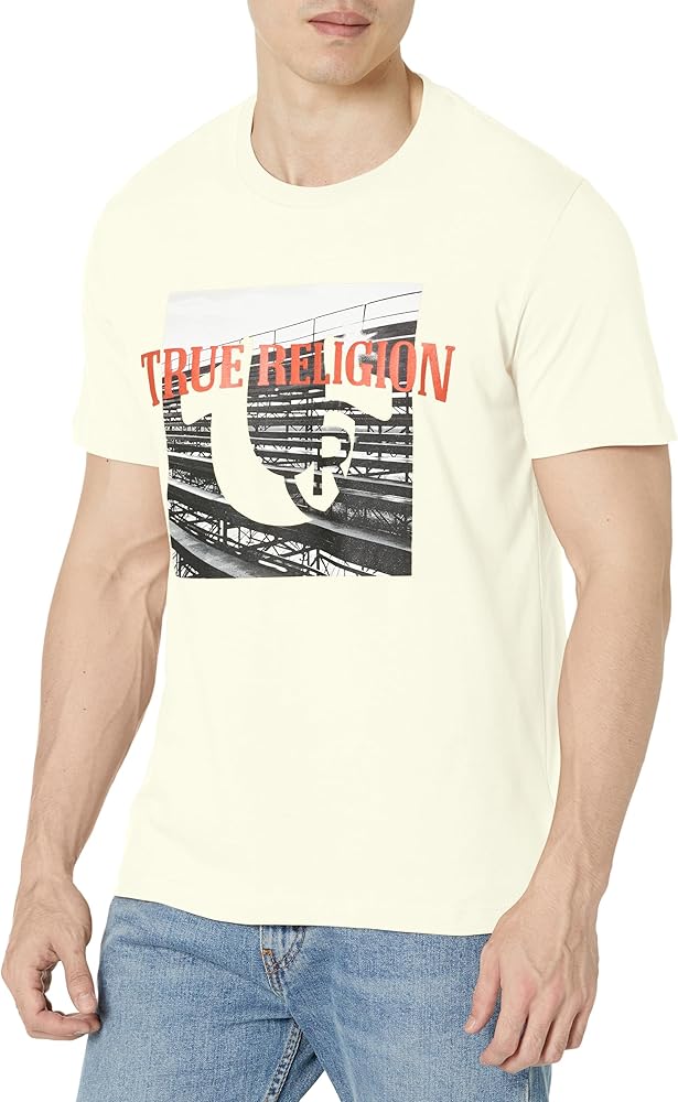 True Religion Men's Bench Print Long Sleeve Tee