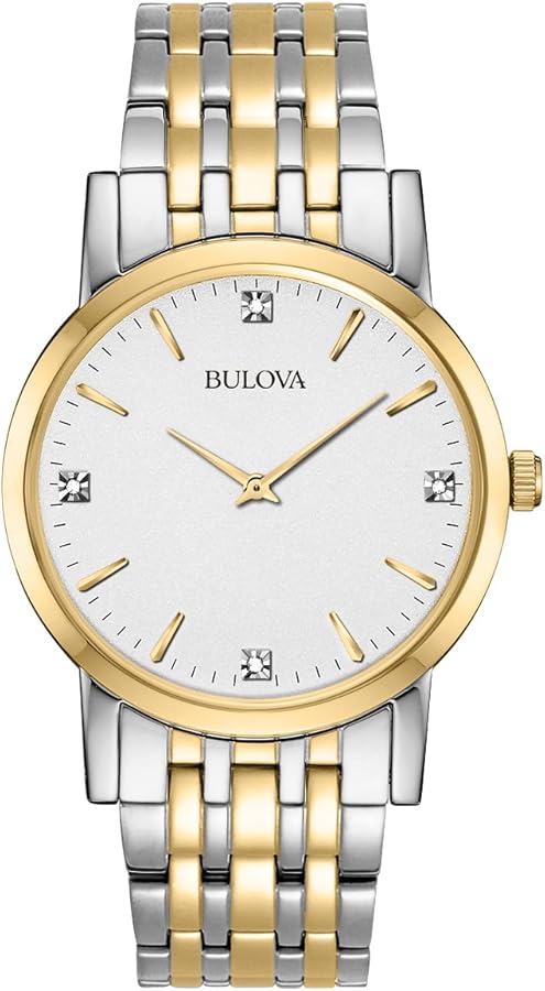 Bulova Men's 98D114 Diamond Dial Dress Watch