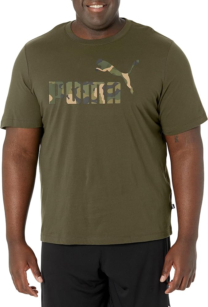 PUMA Men's Logo Camo Fill Tee