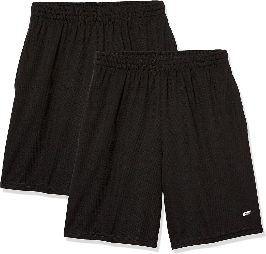 Amazon Essentials Men's Performance Tech Loose-Fit Shorts (Available in Big & Tall), Pack of 2