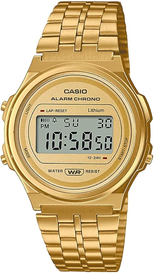 Casio Digital (Model: A171WEG-9AEF), Gold