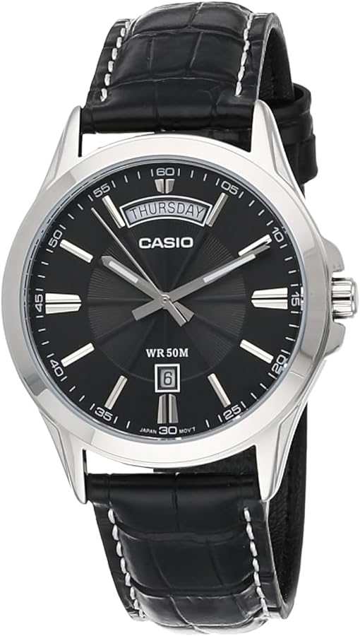 Casio Classic Watch, Black, Black, Strap