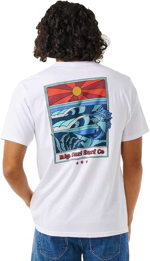 Rip Curl Reel It in T-Shirt - White