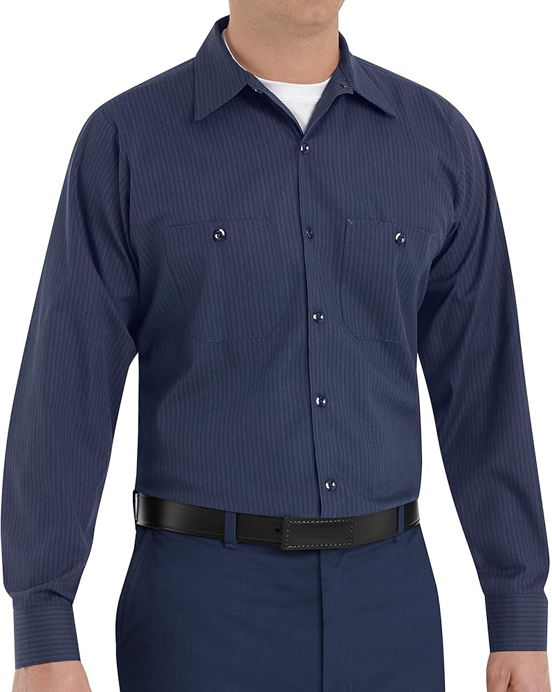 Red Kap Men's Industrial Work Shirt with Pencil Stall