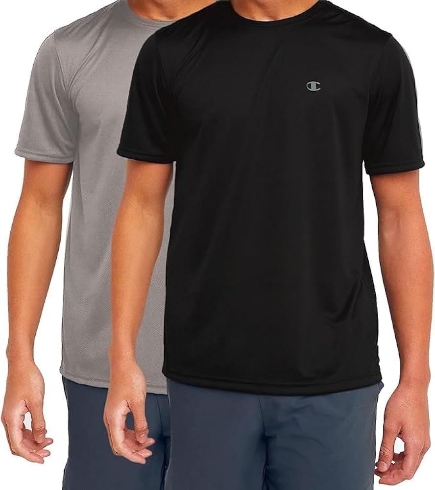 Champion T Shirts for Men Big and Tall - Performance Moisture Wicking Gym Shirts