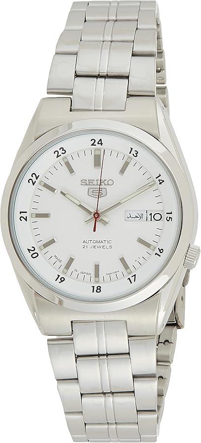 Seiko Series 5 Automatic Date-Day White Dial Men's Watch SNK559J1