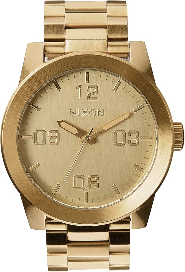 Nixon Corporal SS A346. 100m Water Resistant XL Men’s Watch (48mm Watch Face. 24mm Stainless Steel Band)