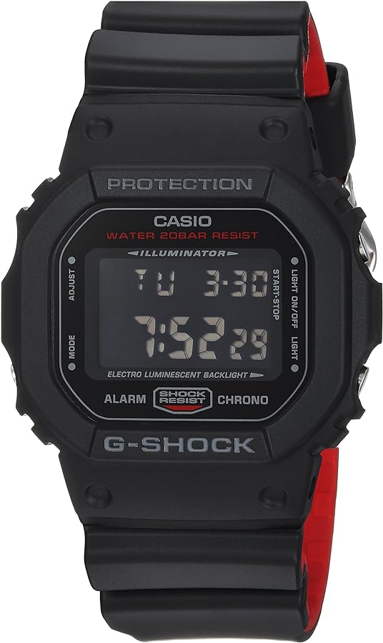 Casio Men's DW-5600HR-1CR G Shock Digital Display Quartz Black Watch