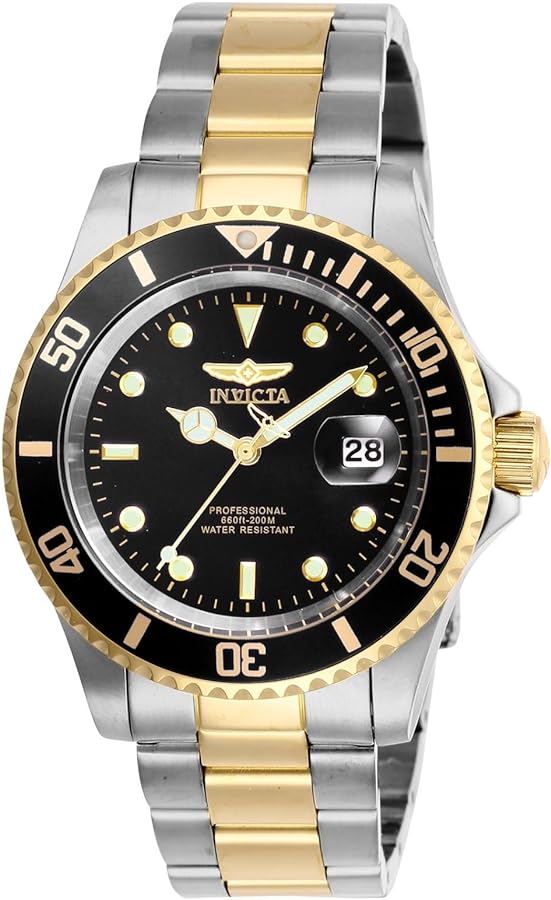 Invicta Men's Pro Diver Quartz Watch with Stainless Steel Strap