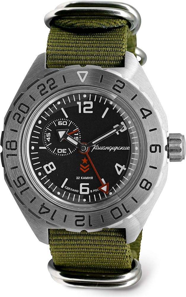 Vostok | Komandirskie 650539 GMT Automatic Mechanical Self-Winding Diver Wrist Watch