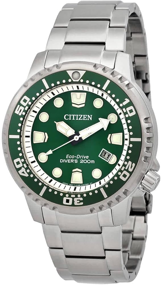 Citizen Promaster Eco-Drive Green Dial Men's Watch BN0158-85X