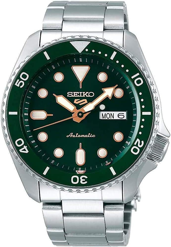 Seiko 5 Sports SKX Sports Style Automatic Mechanical Wristwatch, Limited Distribution Model, Men's, Seiko Five Sports SRPD63 Green [Parallel Import], green, Bracelet Type