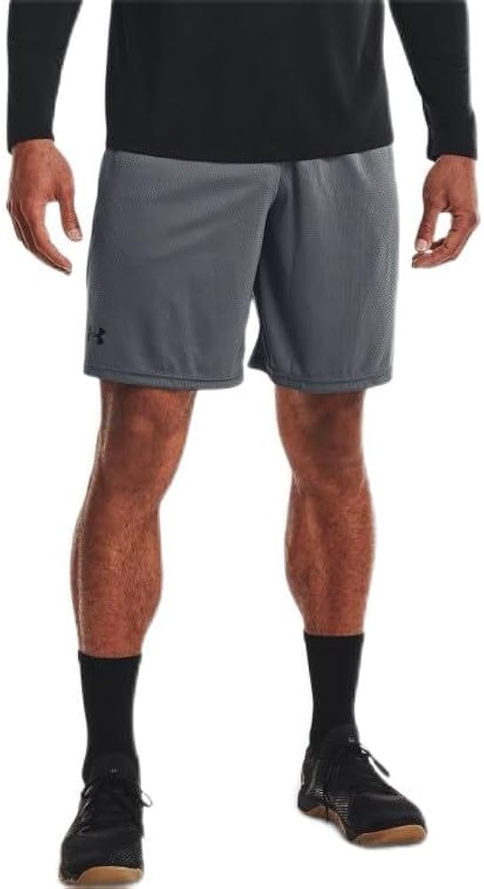 Under Armour Tech Mens Mesh Shorts LT Pitch Gray-black Large Tall