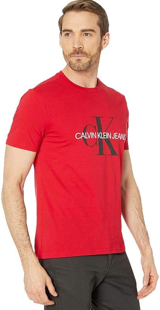 Calvin Klein Men's Monogram Ck Jeans Crewneck T-Shirt