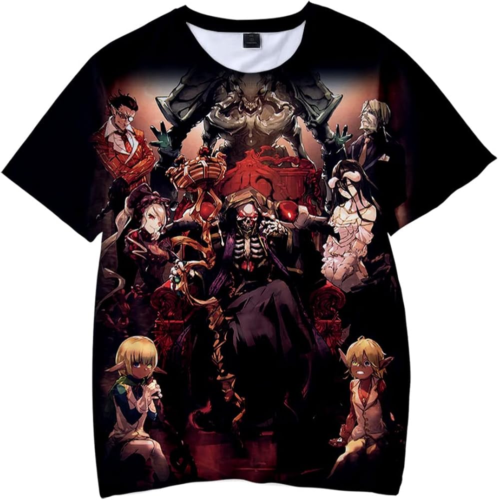 Overlord Season 4 Anime T-Shirt Crewneck Short Sleeve Women Men's Tshirt Harajuku Streetwear 3D Clothes