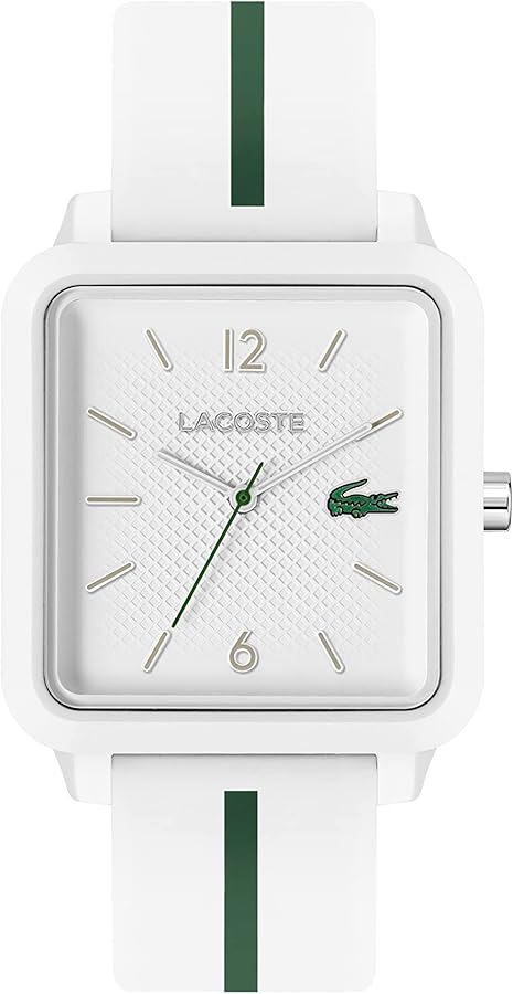 Lacoste Analogue Quartz Watch for Men Collection LACOSTE.12.12 Studio with Silicone Bracelet