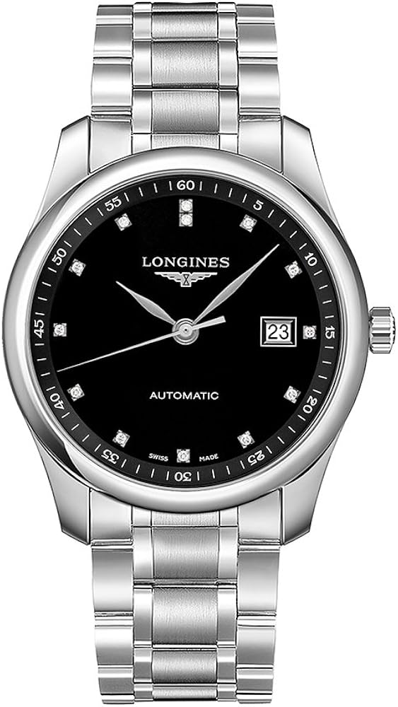 Longines Master Automatic Diamond Black Dial Men's Watch L2.793.4.57.6