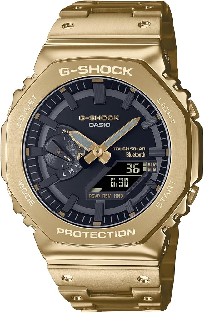 Casio GM-B2100GD-9AJF [G-Shock (G-Shock) Full Metal Model with Smartphone Link GM-B2100 Yellow Gold Color Model] Watch Japan Import March 2023 Model