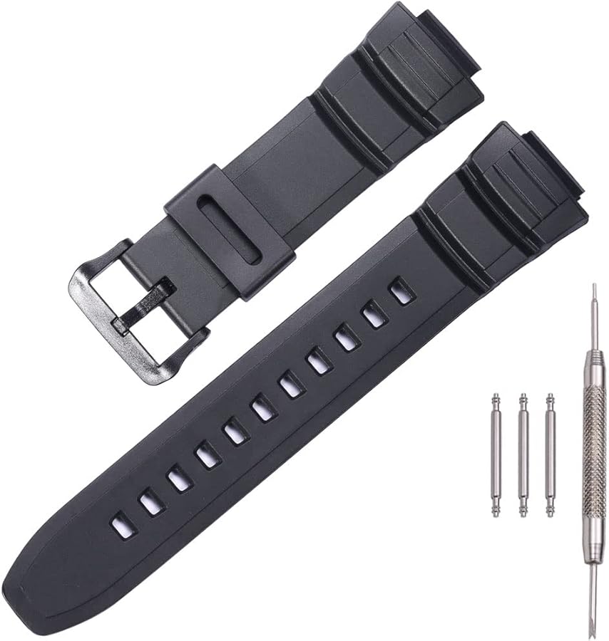 Men's Sports Resin strap Replacement for Caiso mcw100h-4av MCW100h MCW-110H HDD-S100 W-S220 watch band