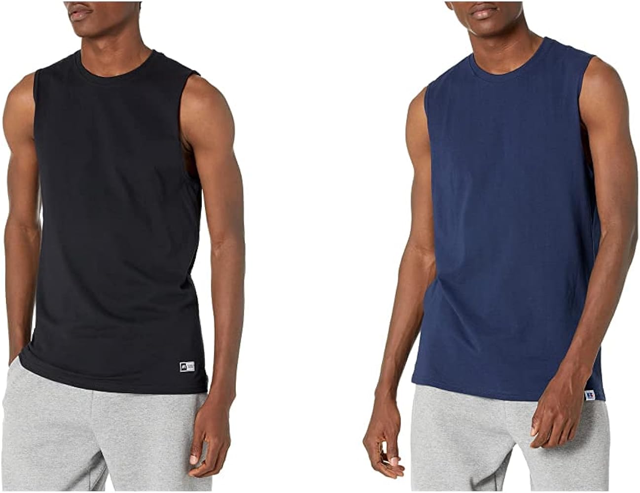 Russell Athletic Men's Cotton Performance Sleeveless Muscle T-Shirt