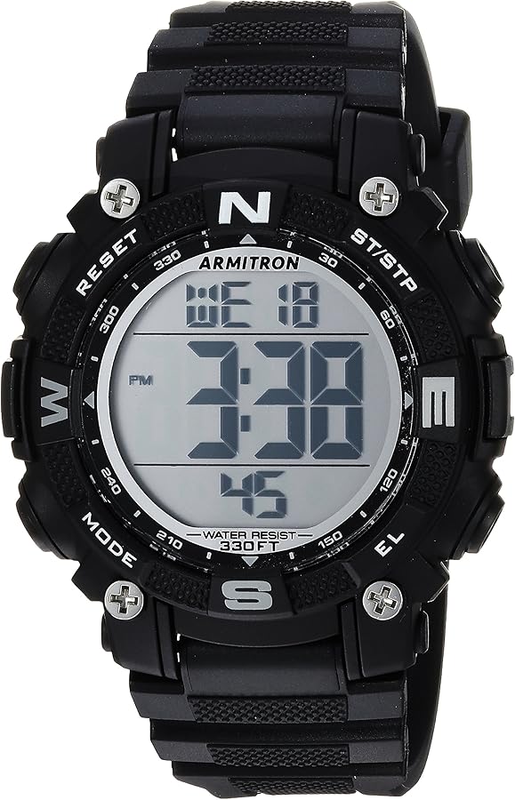 Armitron Sport Unisex Digital Chronograph Resin Strap Watch, 45/7099