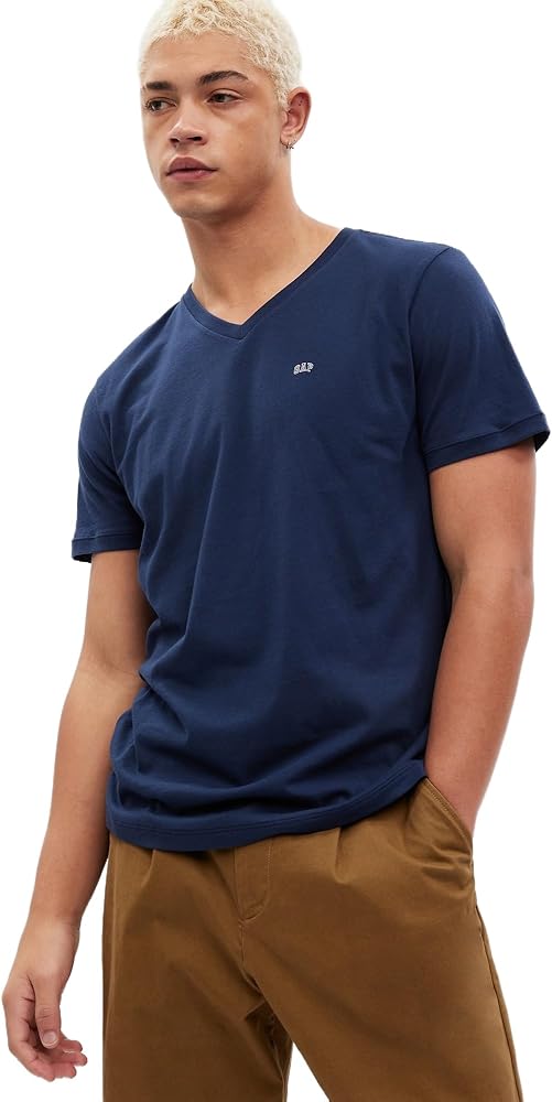 GAP Men's Logo V-Neck T-Shirt