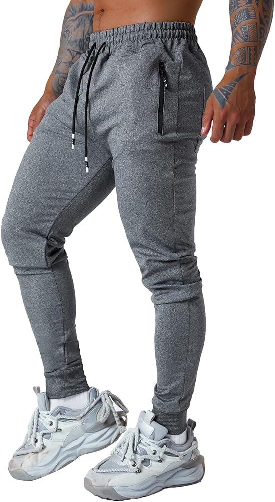 Mens Jogging Casual Pants Joggers Sweatpants Active Athletic Workout Sweatpants for Men