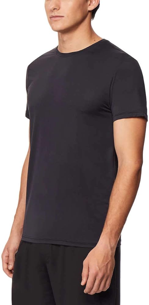 32 DEGREES Men's Air Mesh Tee 4-Pack Black (Black, Medium)