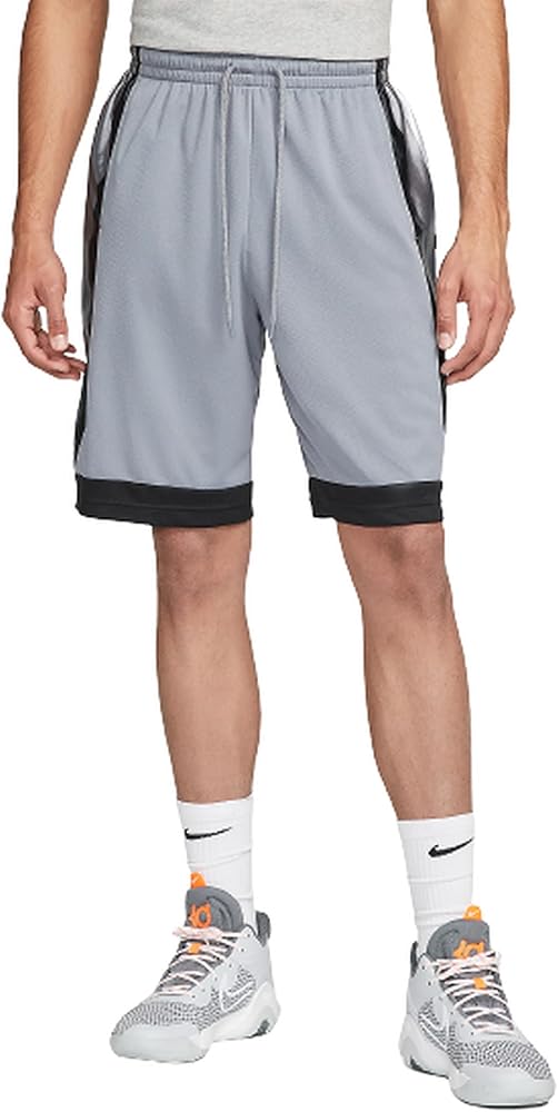 Nike Dri-FIT Elite Men's Basketball Shorts (Large, Cool Grey/Black/White/White)