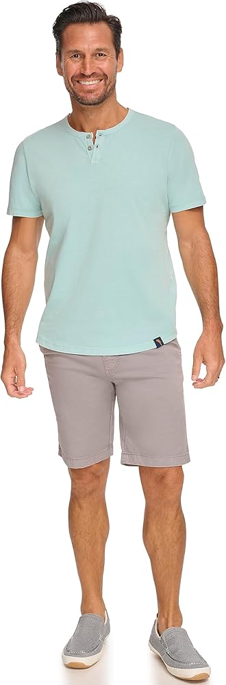 Margaritaville Men's Island Reserve Short Sleeve T Shirt Henley