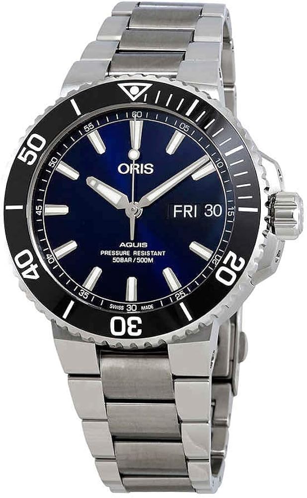 Oris Aquis Big Day Date Automatic Men's Blue Dial Watch 01 752 7733 4135-07 8 24 05PEB