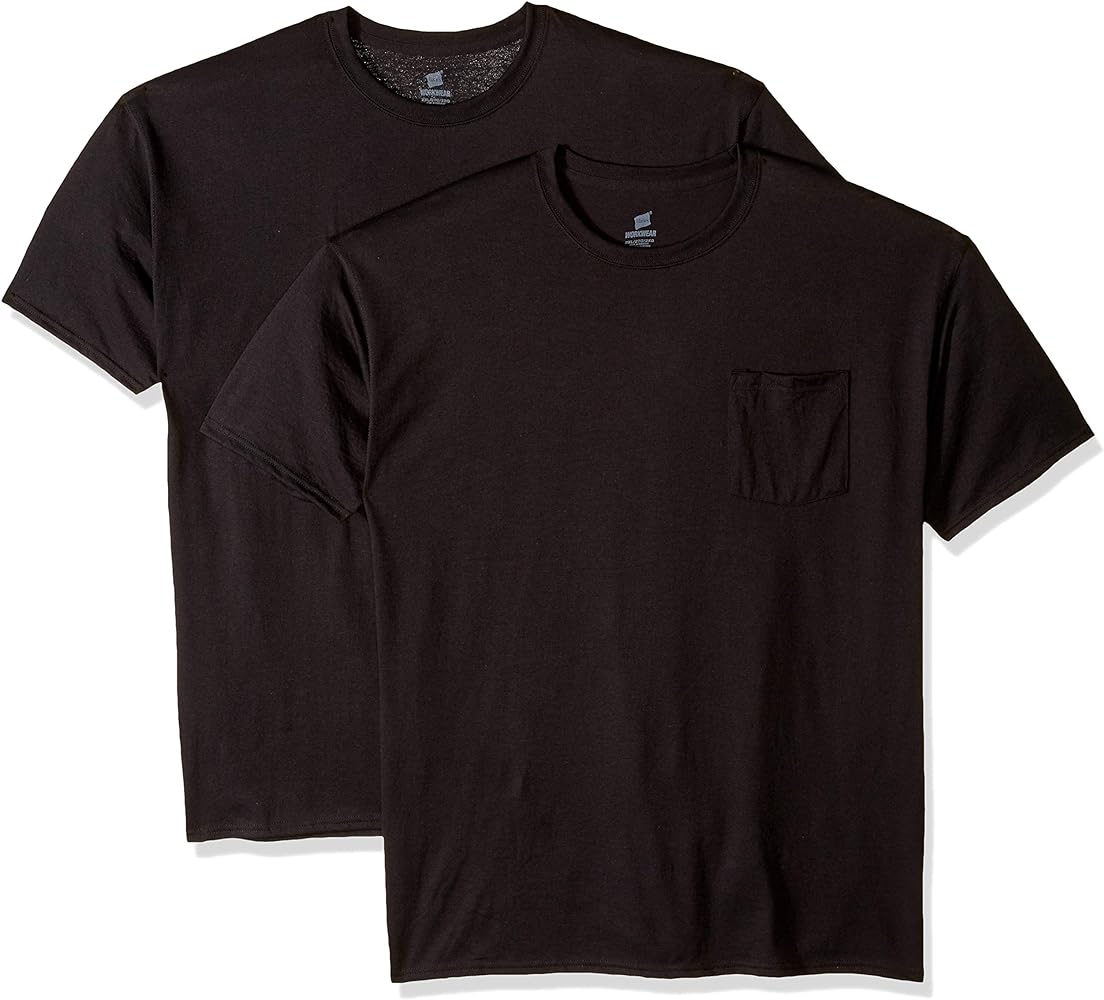 Hanes Men's Workwear Short Sleeve Tee (2-Pack)