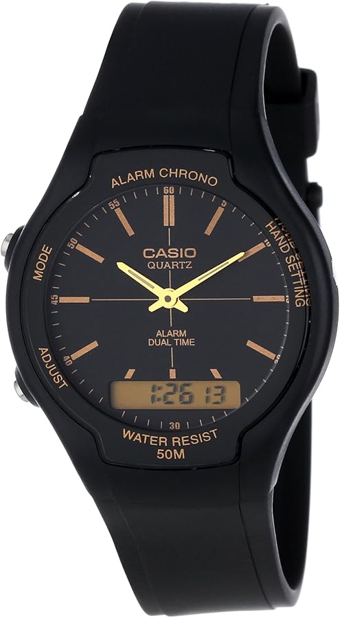 Casio Men's AW90H-9E Sport Multi-Function Black Dial Dual Time Watch