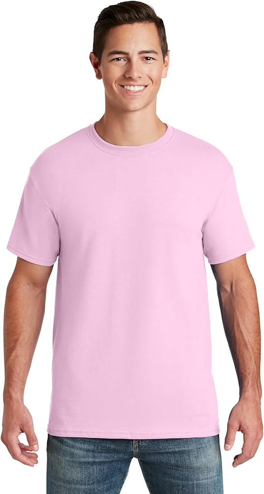 Jerzees Dri-Power Mens Active T-Shirt Medium Classic Pink