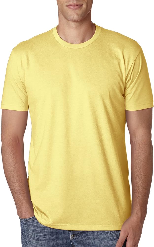 Next Level Mens Premium Fitted CVC Crew Tee (N6210) Banana Cream 2XL