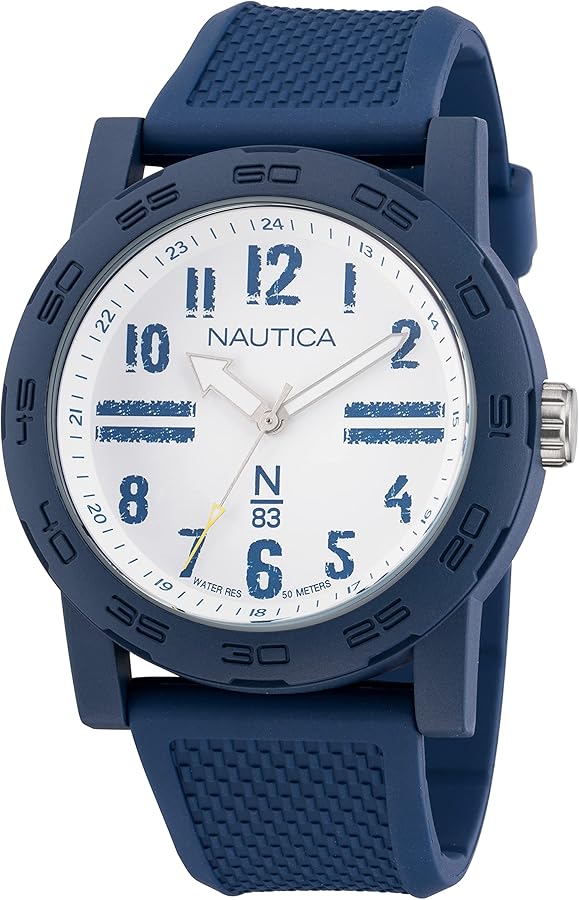 Nautica N83 Men's NAPATS301 Ayia Triada Blue Wheat PU Fiber Strap Watch