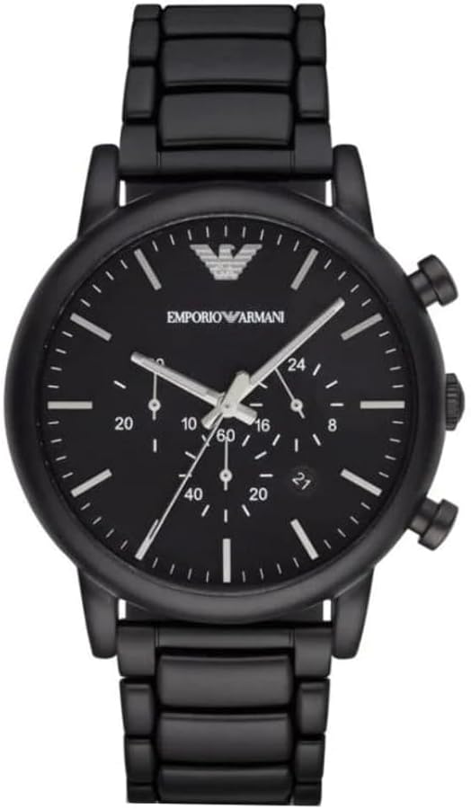 Emporio Armani Men's Chronograph Black Stainless Steel Watch (Model: AR1895)