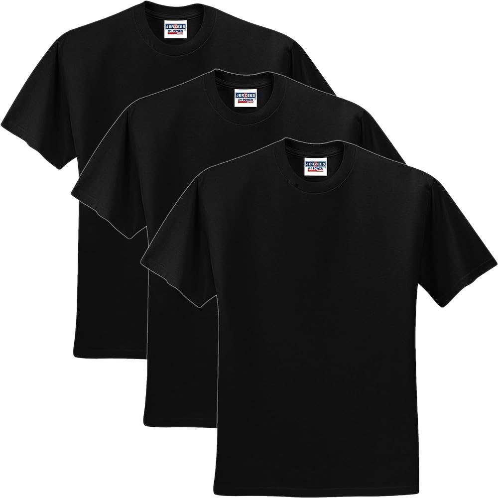 Jerzees Men's Dri-Power Short Sleeve T-Shirt Pocket