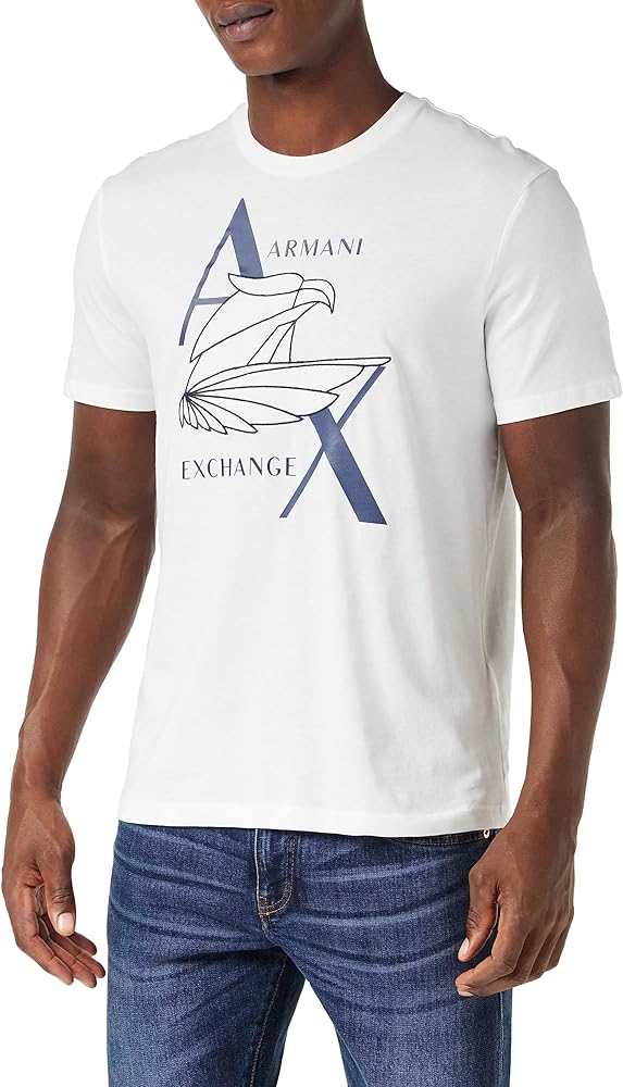 Armani Exchange Men's Regular Fit Ax Eagle Tee