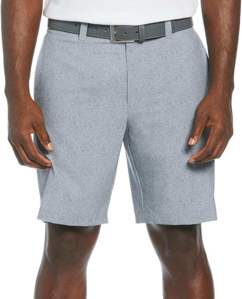 Callaway Men's Active Waistband Short with Media Pocket | Opti-DRI | Flat Front | 9" Classic Fit - Quiet Shade, 34W