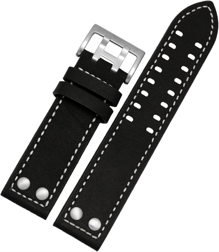 Genuine Leather Watchband For HAMILTON H760250 H77616533 Wristband Brand Watch Straps 20mm 22mm With Button Clasp